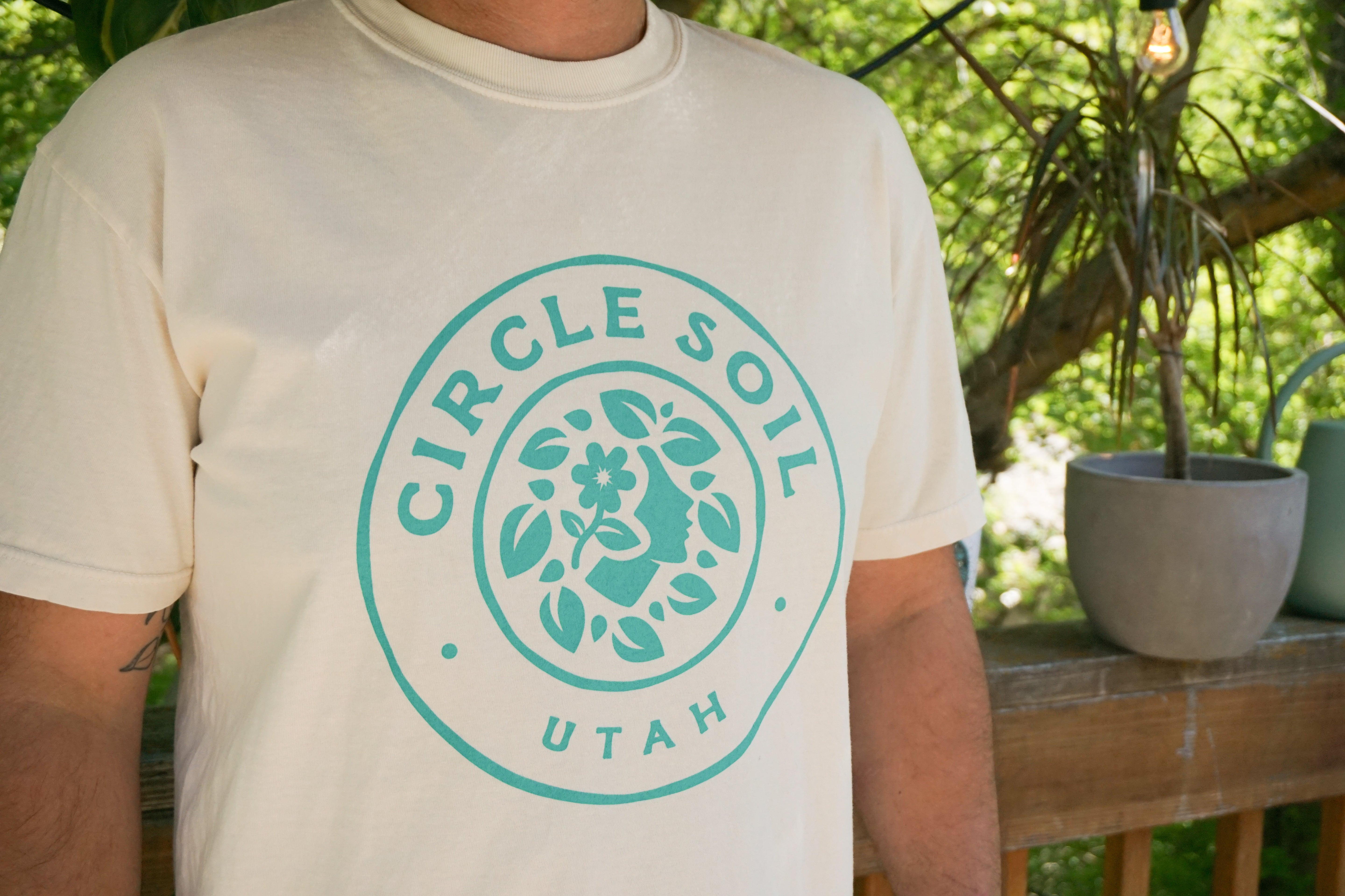 Circle Soil Logo Tee - Ivory